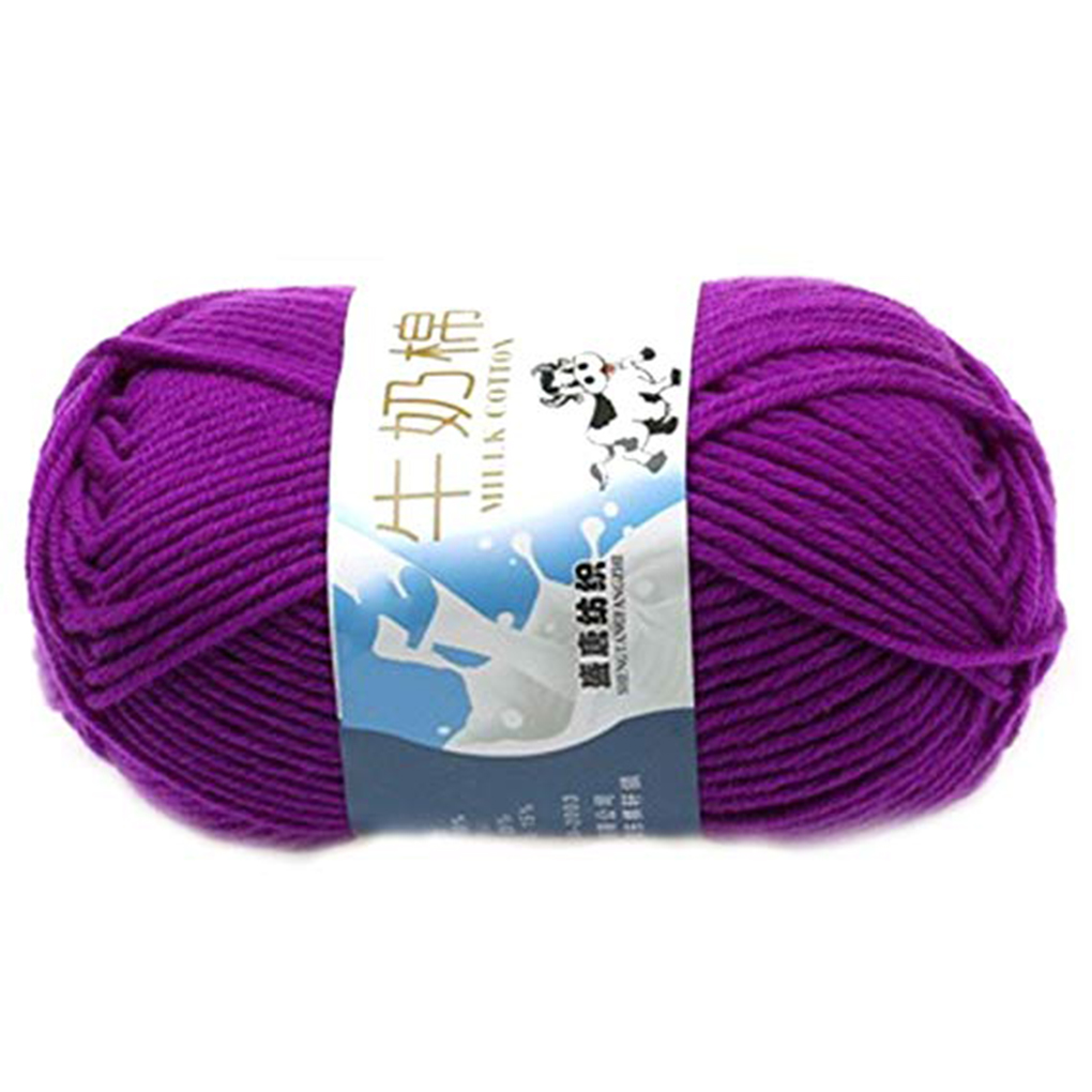 Multi Color Warm DIY Milk Cotton Yarn Baby Sweater Yarn Knitting